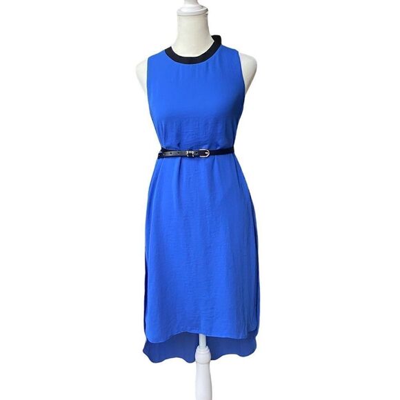 Rachel Rachel Roy Blue Petra High-Low Sleeveless Dress - Picture 6 of 16